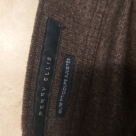 PERRY ELLIS Dark Grey Men's Formal Pants size 32 x 32 - Picture 6 of 7